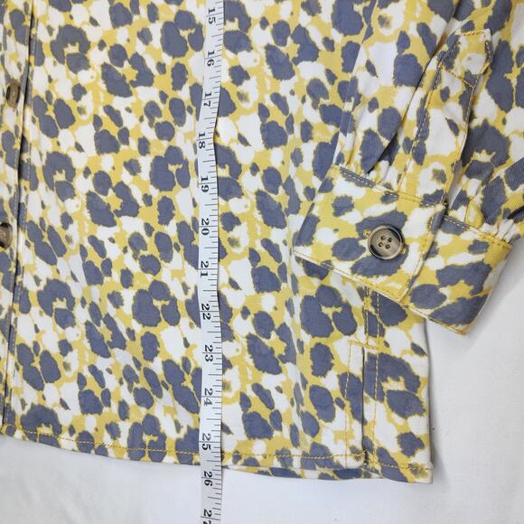 Cabi The Dreamer Providence Shirt Jacket Medium Safari Leopard Jungle Print - Picture 13 of 14